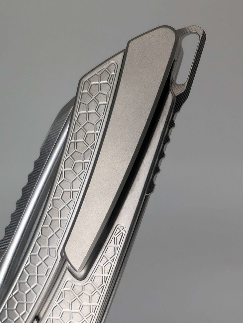 MachineWise Mojave Raw (CPM 20CV | Stonewash | Turtle Handle) Framelock Folding Knife 211 *BLEM*