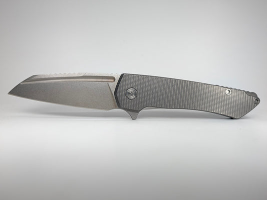 MachineWise Mojave Scorched Ti (S90V | Grenade Handle) Framelock Folding Knife #1525