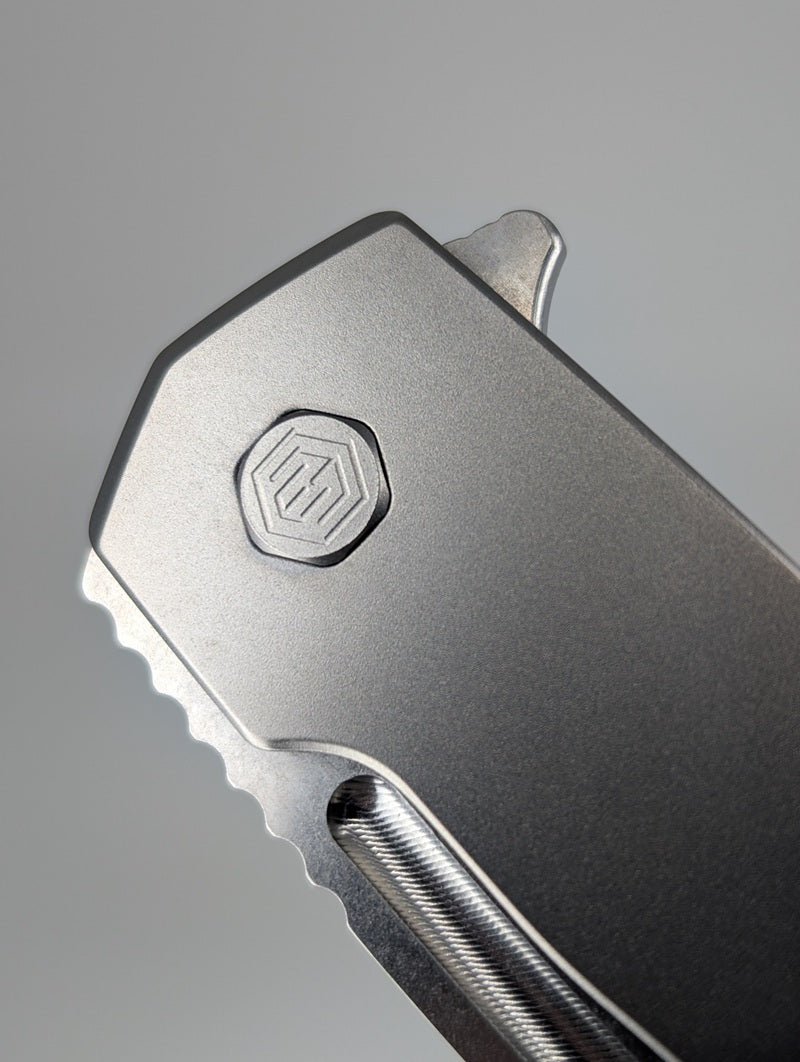 MachineWise Mojave Raw (S90V | Stonewash | Smooth Handle) Framelock Folding Knife 475