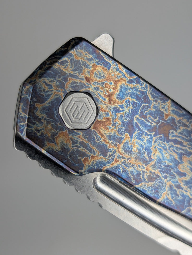MachineWise Mojave Toxic (S90V | Stonewash | Smooth Handle) Framelock Folding Knife #633 *BLEM*