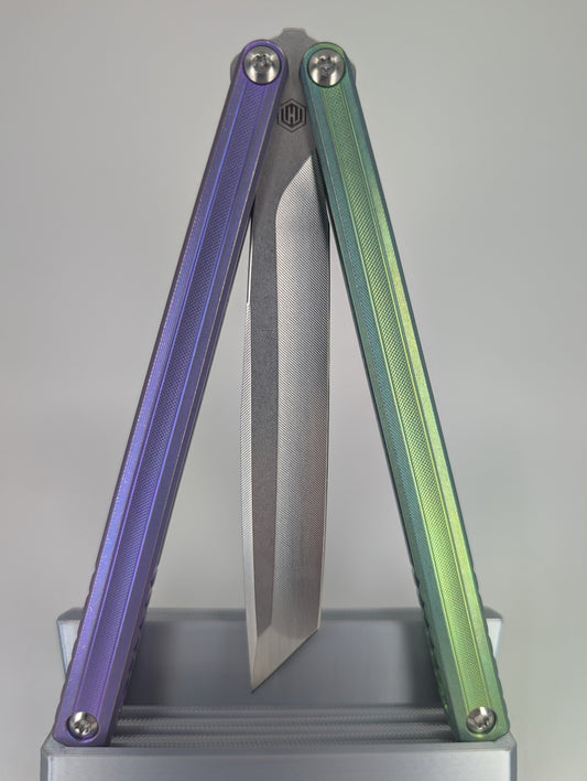 MachineWise Opus V2 Titanium Live Blade Balisong