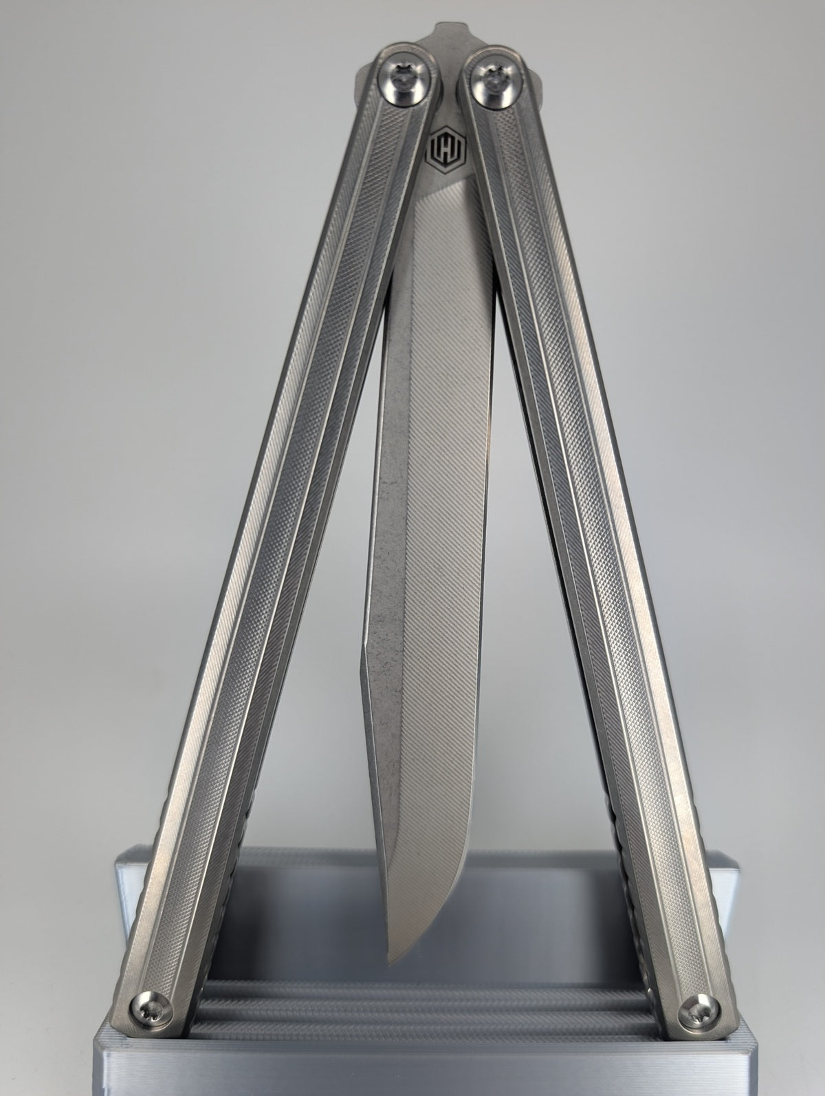 MachineWise Opus V2 Titanium Live Blade Balisong