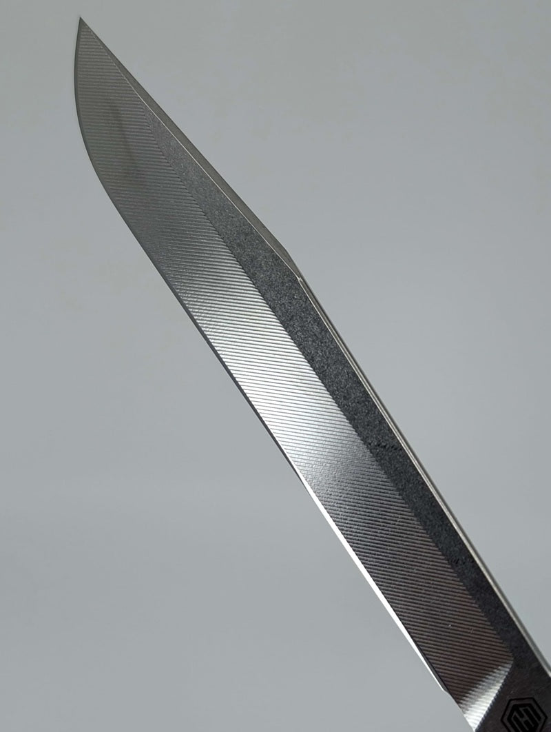 MachineWise Serif ( S35VN | Grade 5 Titanium | Blurple Distressed ) Live Blade Balisong #523