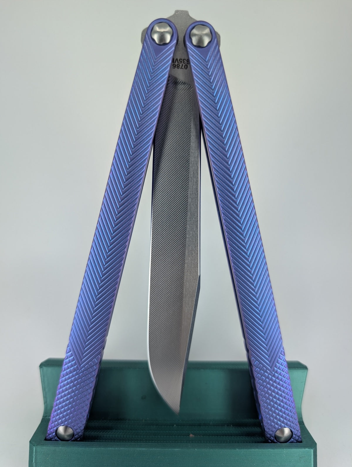MachineWise Serif Blurple Live Blade Balisong #786