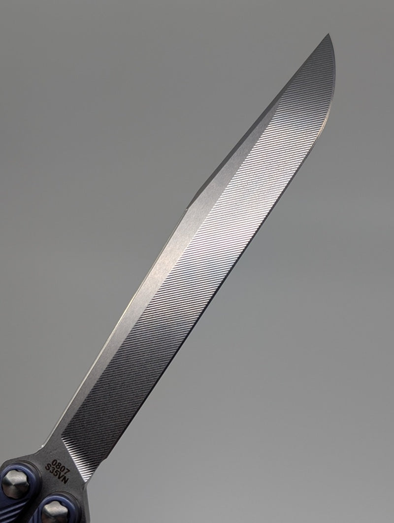 MachineWise Serif Day Fade Titanium Live Blade Balisong #807
