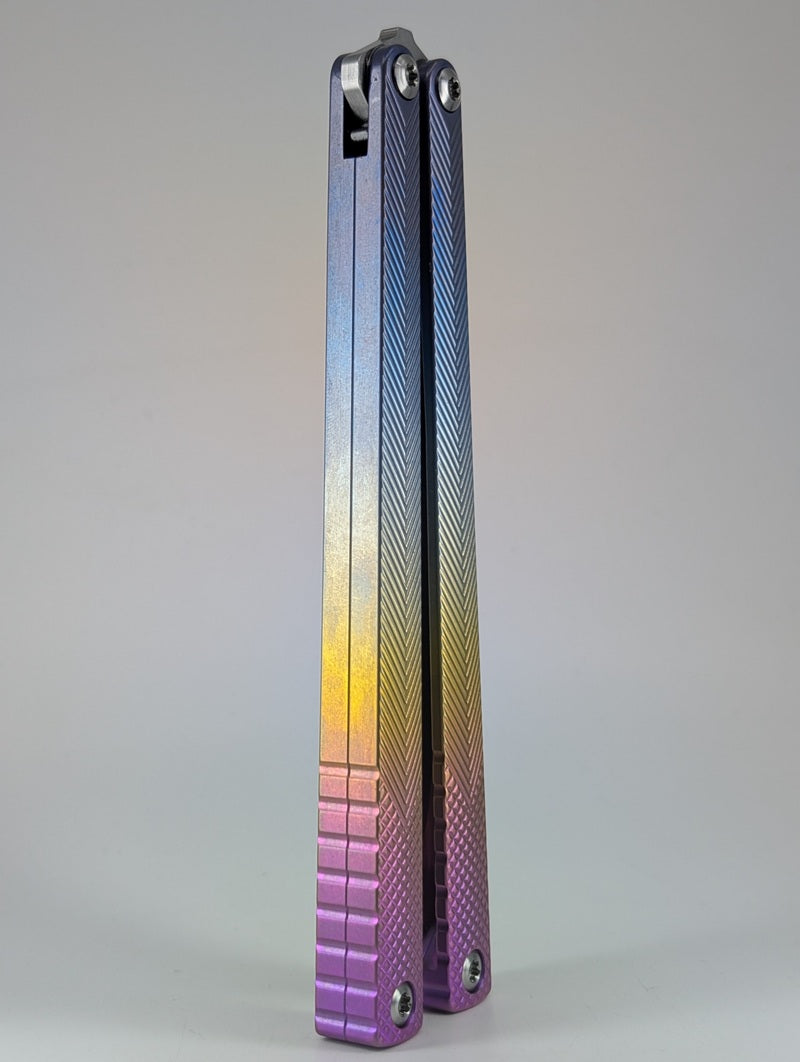 MachineWise Serif Day Fade Titanium Live Blade Balisong #807