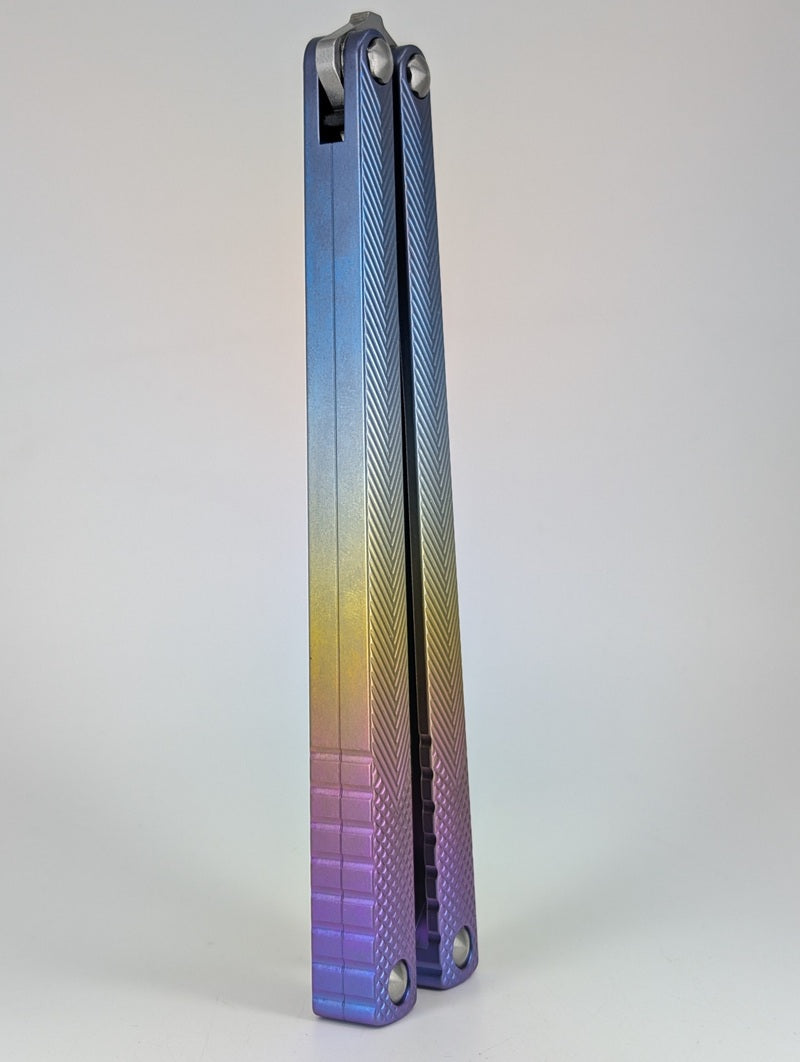 MachineWise Serif Day Fade Titanium Live Blade Balisong #810