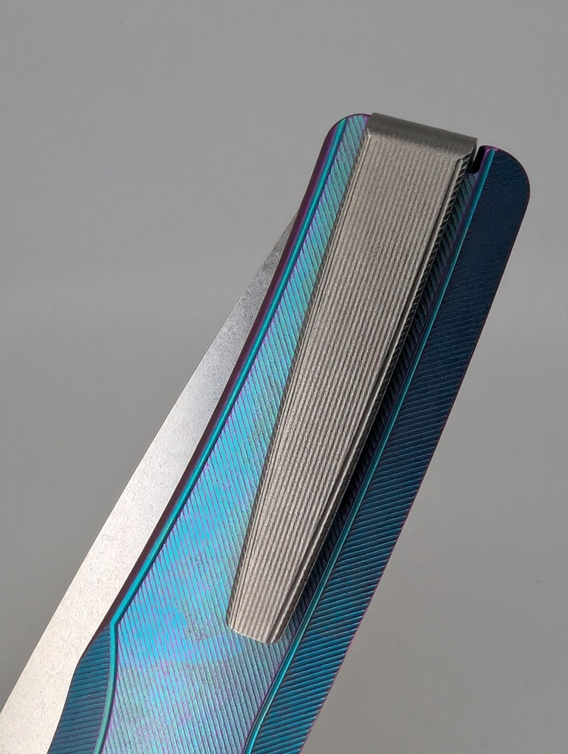 MachineWise Sonora Aqua / Purple Distress (20CV | Ti Bolster | Fine Step Handle) #1118 - Blemished