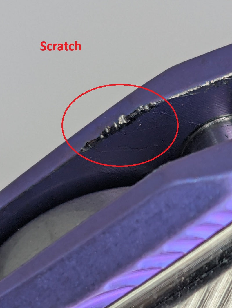 MachineWise Sonora Blurple (S90V | Ti Bolster | Epicenter Handle) Buttonlock Folding Knife #2209 *BLEM*