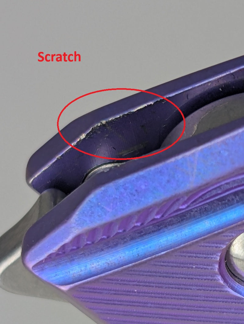 MachineWise Sonora Blurple (S90V | Ti Bolster | Epicenter Handle) Buttonlock Folding Knife #2209 *BLEM*