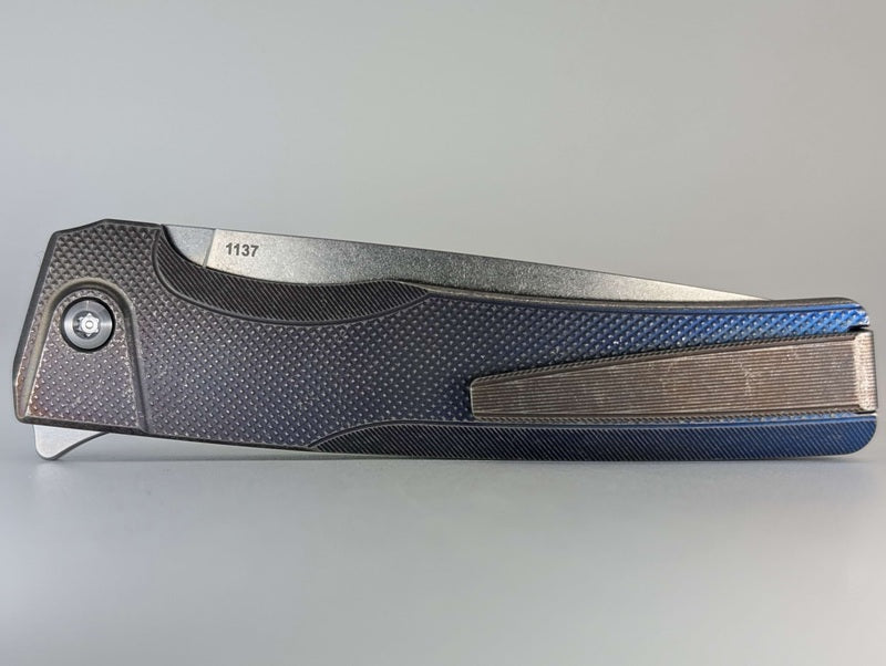MachineWise Sonora LV Fade Distress (20CV | Ti Blue Bolster | Diamond Handle) #1137 - Blemished