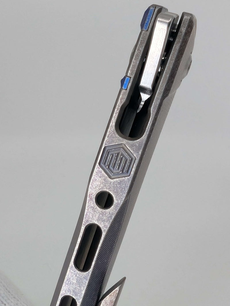 MachineWise Sonora LV Fade Distress (20CV | Ti Blue Bolster | Diamond Handle) #1137 - Blemished