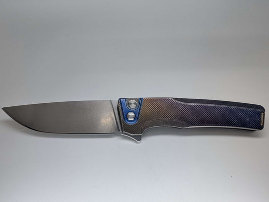 MachineWise Sonora LV Fade Distress (20CV | Ti Blue Bolster | Diamond Handle) #1137 - Blemished