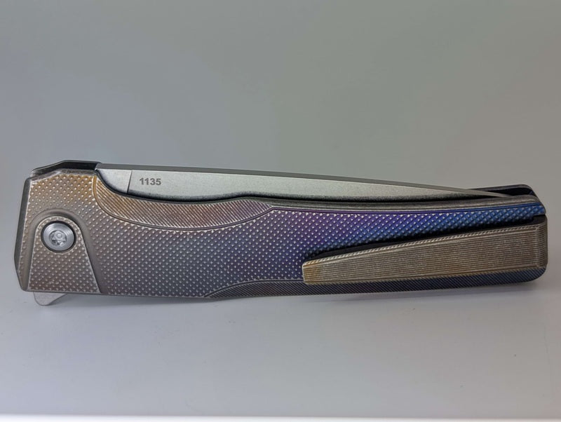 MachineWise Sonora Navy Fade Distress (20CV | Ti Blue Bolster | Diamond Handle) #1135 - Blemished