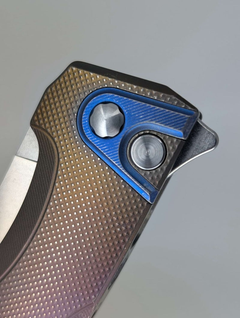 MachineWise Sonora Navy Fade Distress (20CV | Ti Blue Bolster | Diamond Handle) #1135 - Blemished