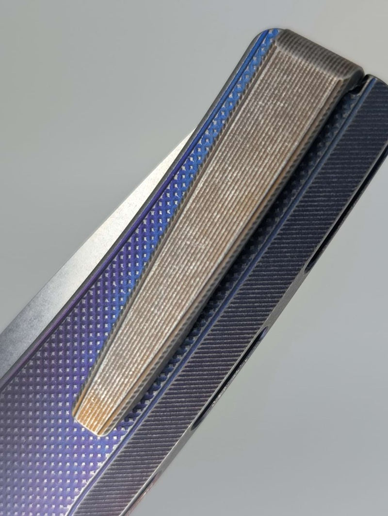 MachineWise Sonora Navy Fade Distress (20CV | Ti Blue Bolster | Diamond Handle) #1135 - Blemished