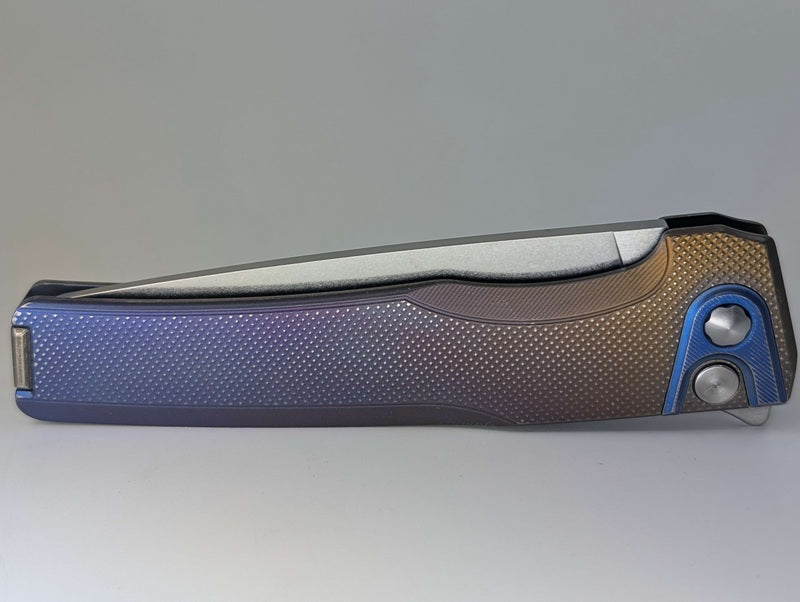 MachineWise Sonora Navy Fade Distress (20CV | Ti Blue Bolster | Diamond Handle) #1135 - Blemished