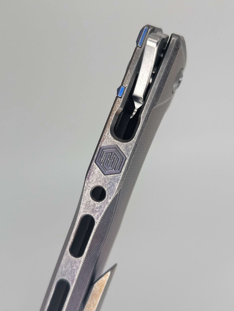 MachineWise Sonora Navy Fade Distress (20CV | Ti Blue Bolster | Diamond Handle) #1135 - Blemished