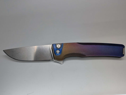 MachineWise Sonora Navy Fade Distress (20CV | Ti Blue Bolster | Diamond Handle) #1135 - Blemished