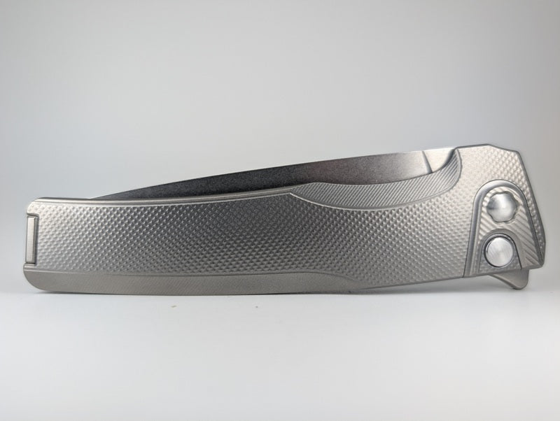 MachineWise Sonora Raw Diamonds Handle w/ Ti Bolster Buttonlock Folding Knife #1433 *BLEM*
