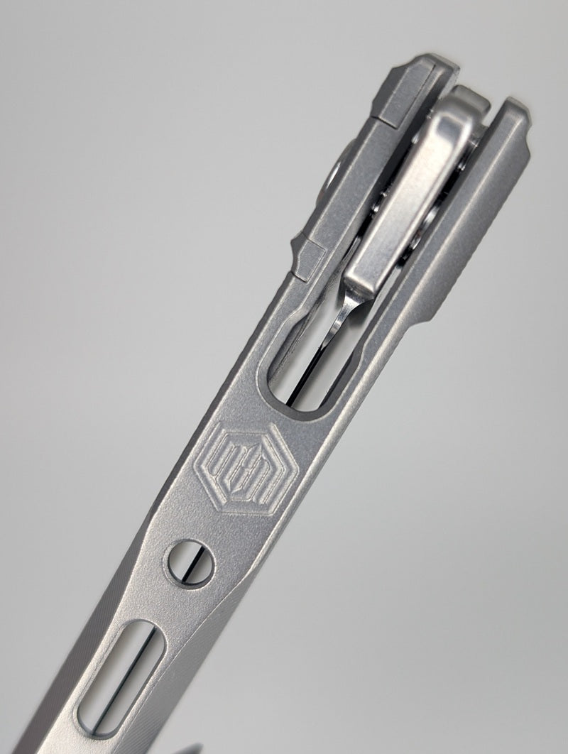 MachineWise Sonora Raw Diamonds Handle w/ Ti Bolster Buttonlock Folding Knife #1433 *BLEM*