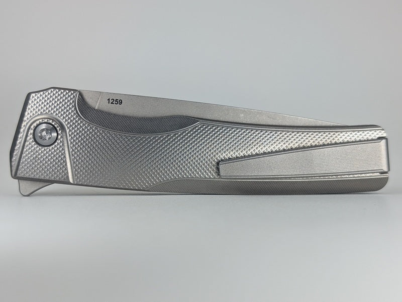 MachineWise Sonora Raw (S90V | Lightwash | Diamonds Handle) Buttonlock Folding Knife #1259 *BLEM*
