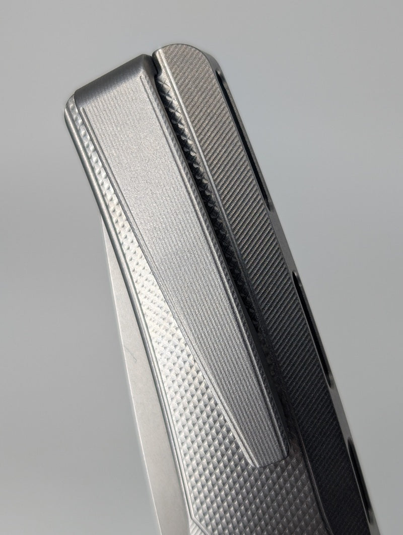 MachineWise Sonora Raw (S90V | Lightwash | Diamonds Handle) Buttonlock Folding Knife #1259 *BLEM*