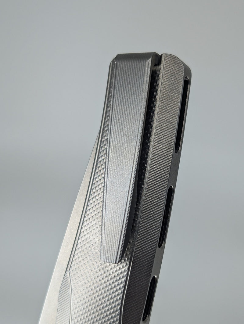 MachineWise Sonora Raw (S90V | Ti Bolster | Diamonds Handle) Buttonlock Folding Knife #1238