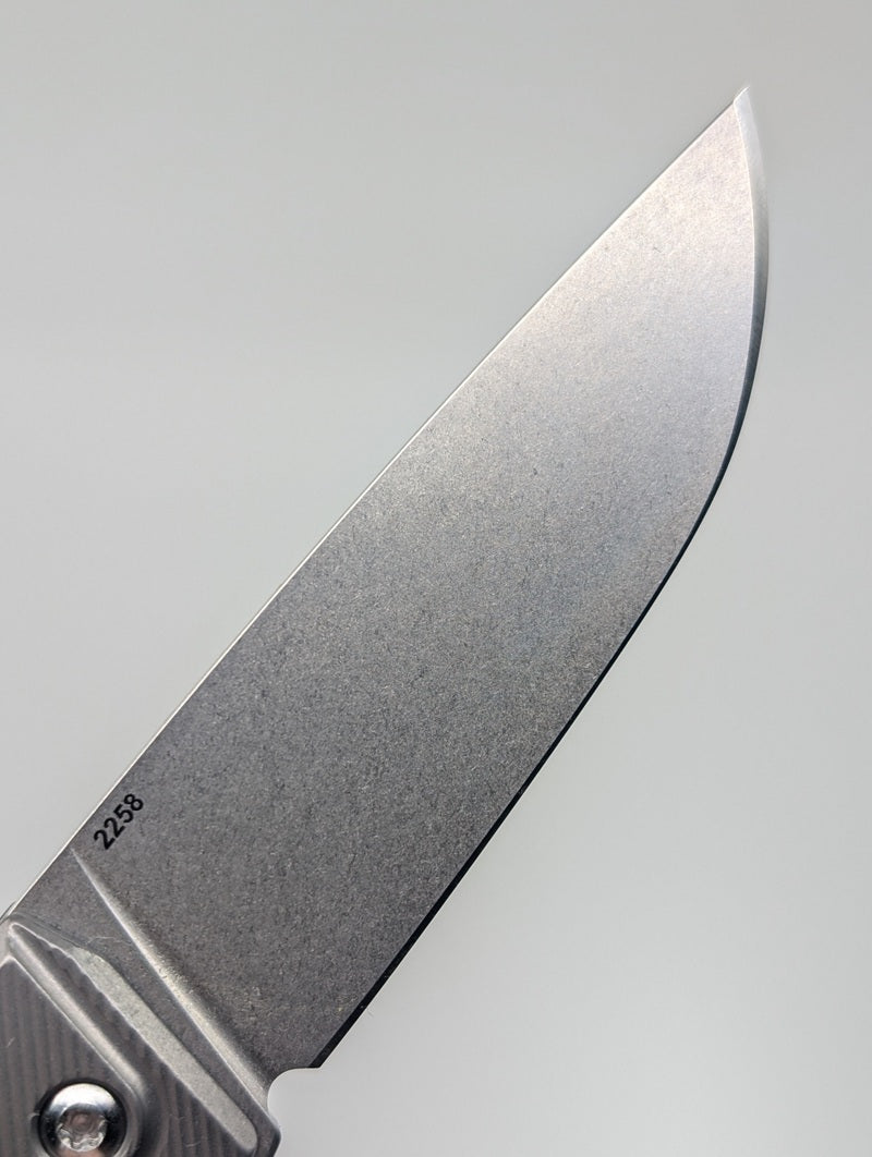 MachineWise Sonora Raw (S90V | Ti Bolster | Finestep Handle) Button Lock Folding Knife #2258