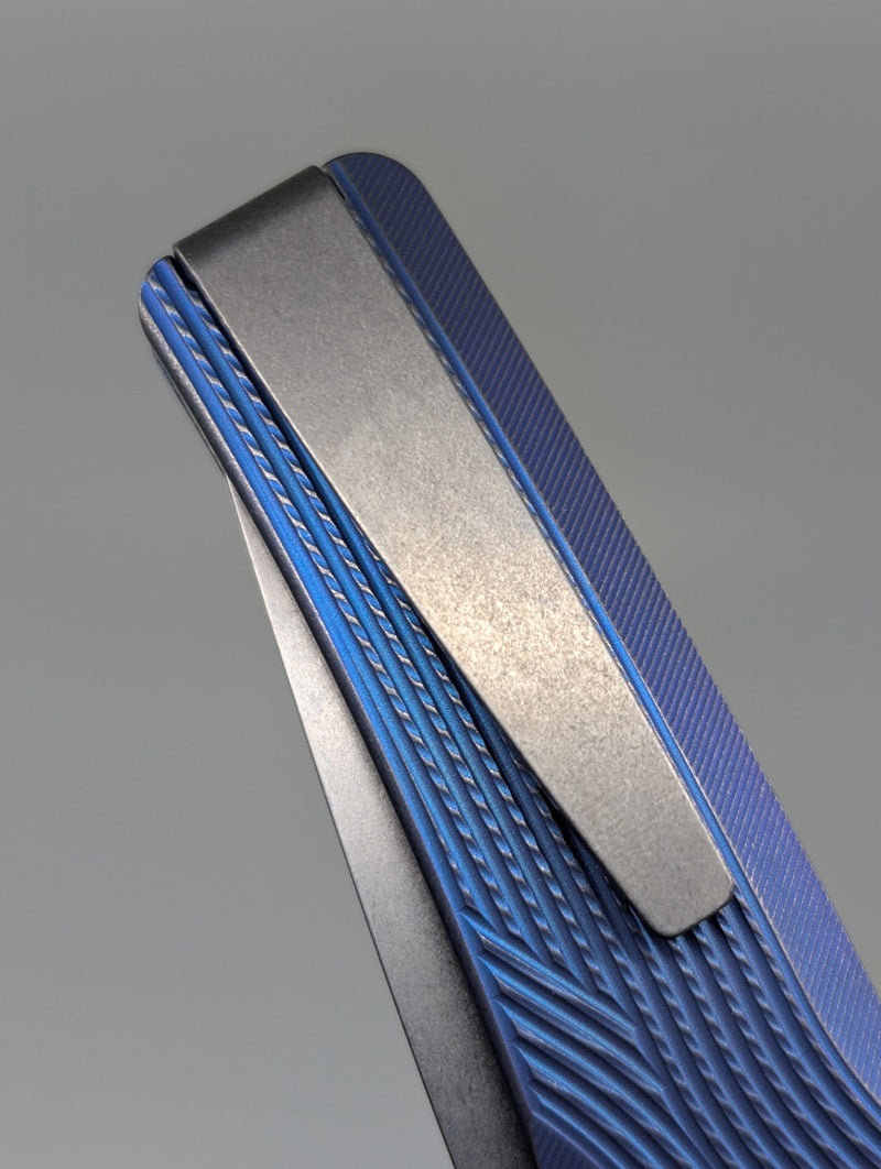 MachineWise Sonora Blurple (S90V | Ti Bolster | Streamline Handle) Button Lock Folding Knife #2171