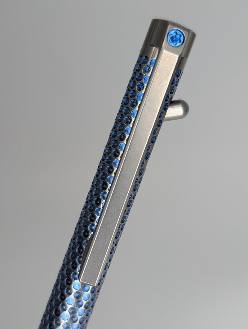Magnus Clickshift "Golf Ball" Dark Blue Titanium Ballpoint Pen