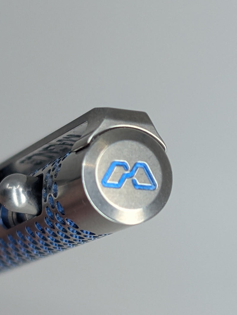 Magnus Clickshift "Golf Ball" Dark Blue Titanium Ballpoint Pen