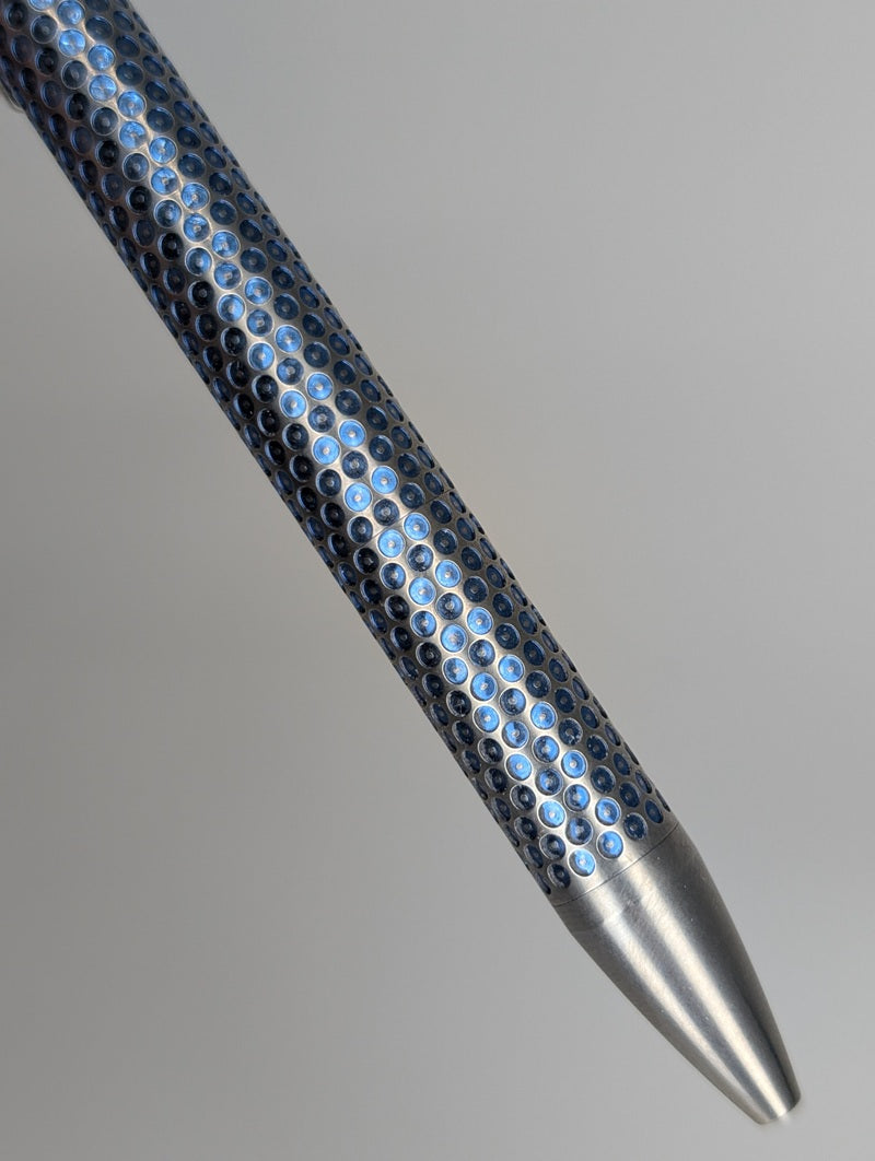 Magnus Clickshift "Golf Ball" Dark Blue Titanium Ballpoint Pen