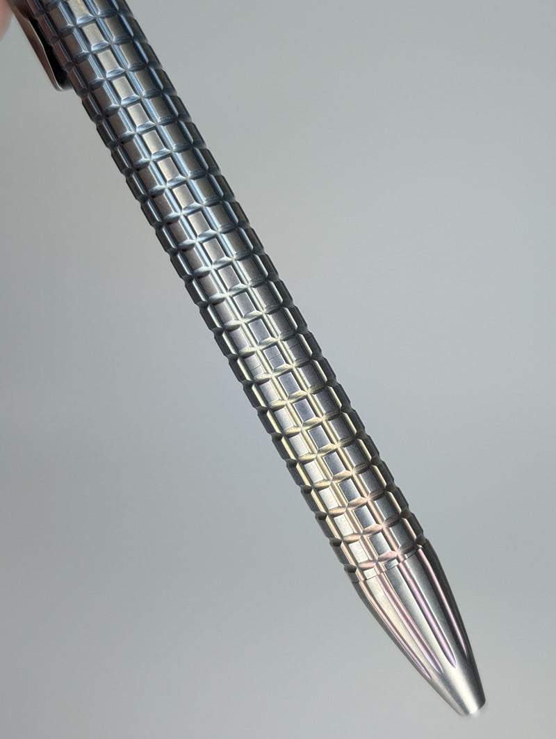 Magnus Clickshift "Grinder" Rainbow Titanium Ballpoint Pen