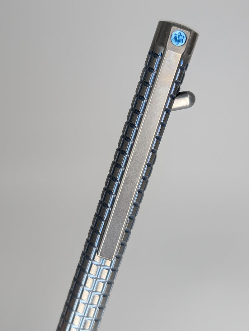 Magnus Clickshift "Grinder" Rainbow Titanium Ballpoint Pen