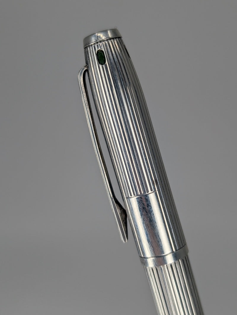 *Consignment* Mark Cross Dunhill Sterling Silver 4 Colors in 1 Ballpoint Pen (Green, Red, Black, Blue)