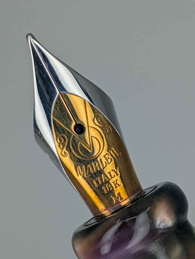 *Consignment* Marlen Incas Collection "Machu Picchu" Fountain Pen 18k Gold Medium Nib