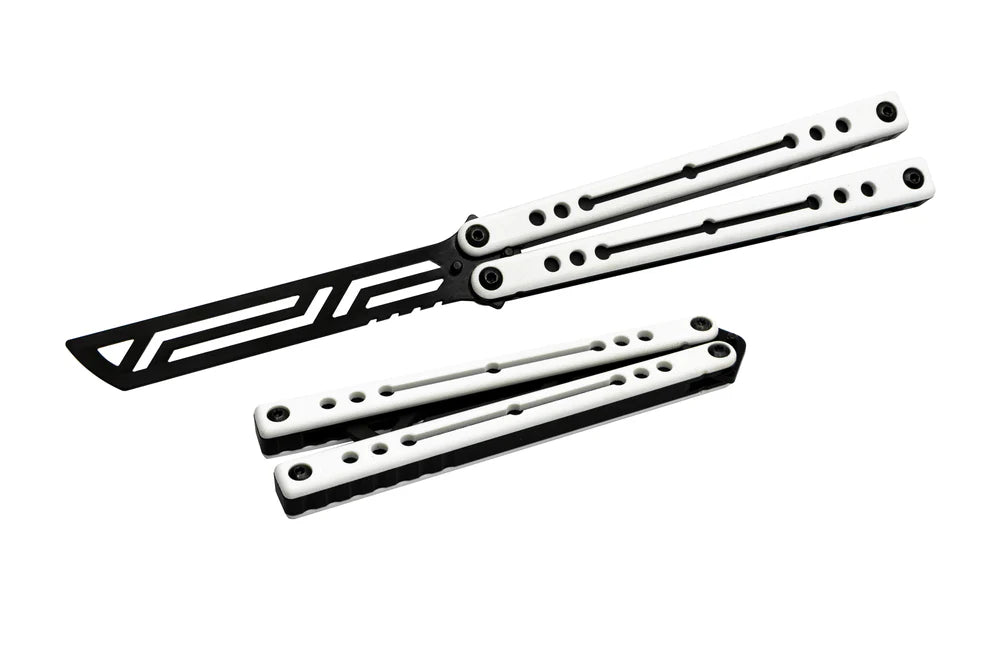 Squid Industries Winter Nautilus V2  Inked Black Balisong Trainer