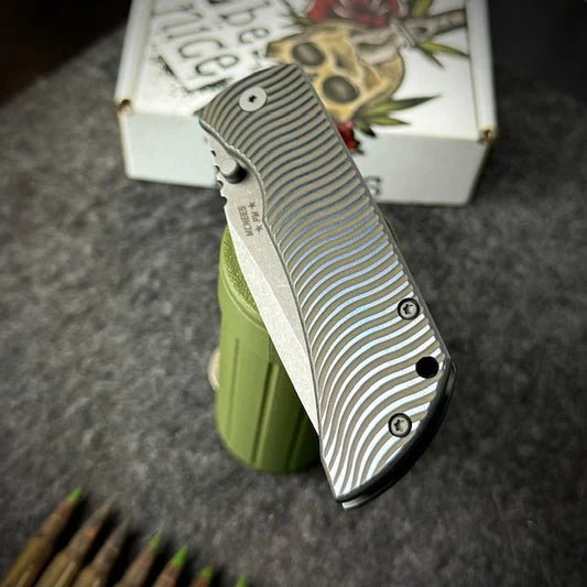 Mcnees Knives PM Mac 2 (GEN 2) Swerve Titanium Magnacut Framelock Folding Knife