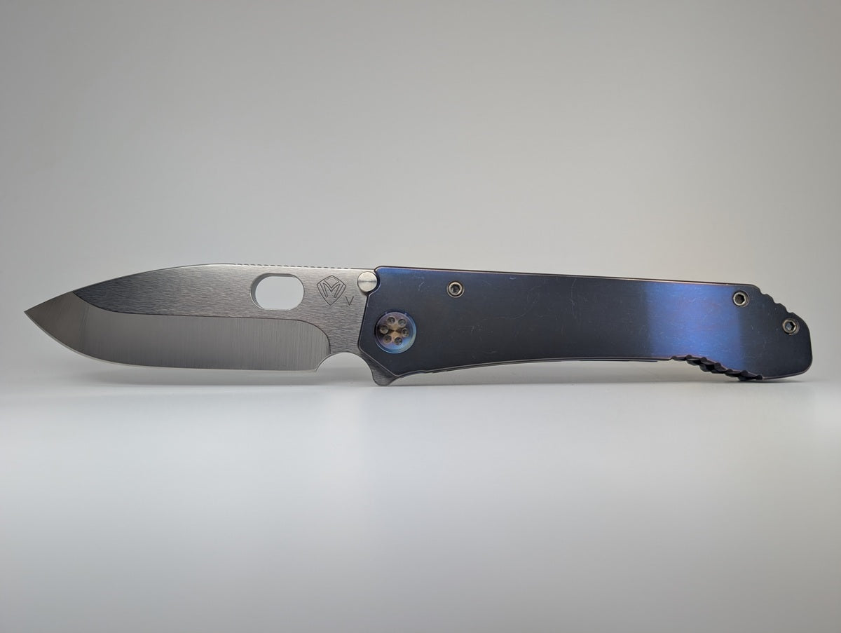 *Consignment* Medford 187 DP Blue Frame Lock Folding Knife