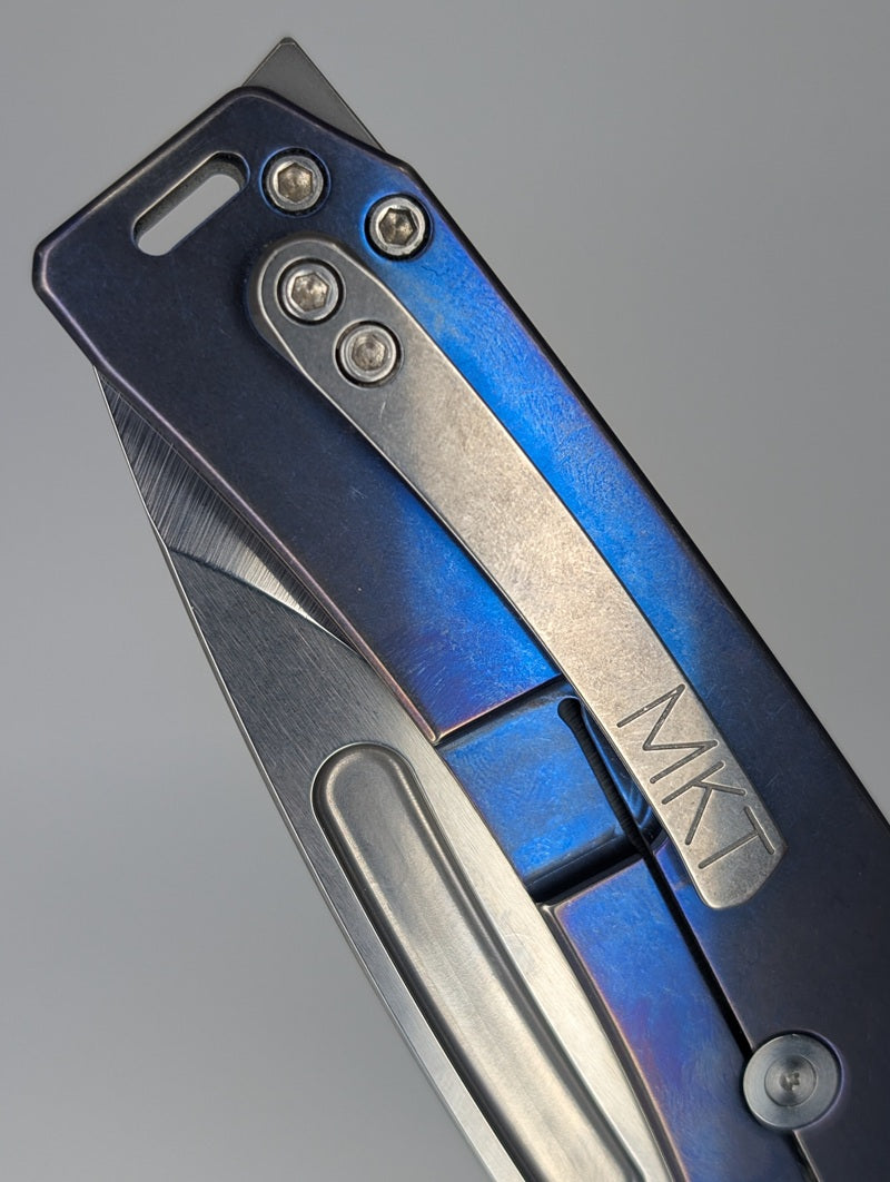 *Consignment* Medord Marauder-H Blue Anodized Frame Lock Folding Knife
