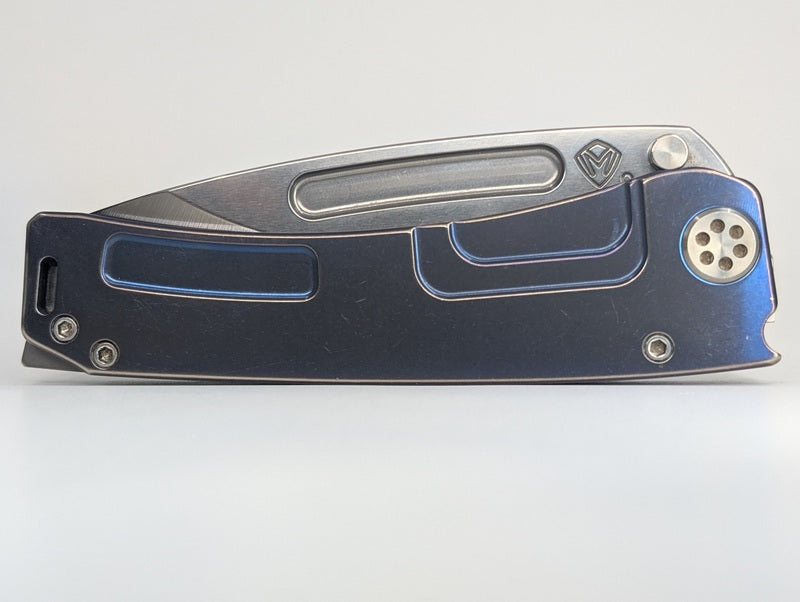 *Consignment* Medord Marauder-H Blue Anodized Frame Lock Folding Knife