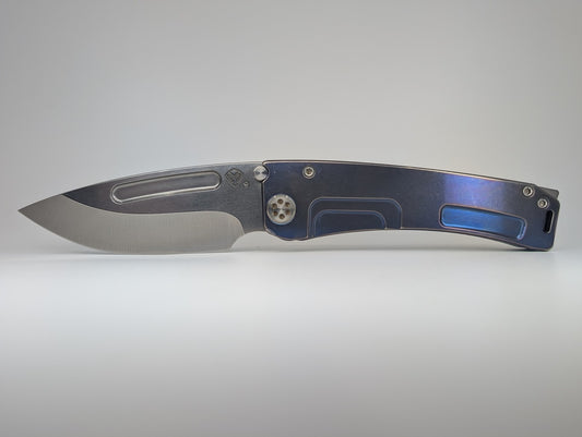*Consignment* Medord Marauder-H Blue Anodized Frame Lock Folding Knife