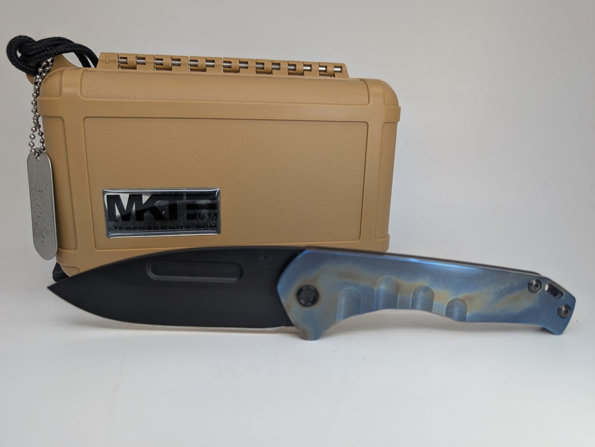 *Consignment* Medford Praetorian Slim Drop Point Titanium / Aluminum Frame Lock Folding Knife