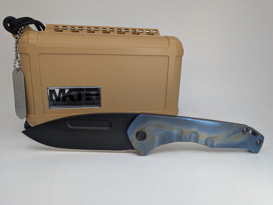 *Consignment* Medford Praetorian Slim Drop Point Titanium / Aluminum Frame Lock Folding Knife
