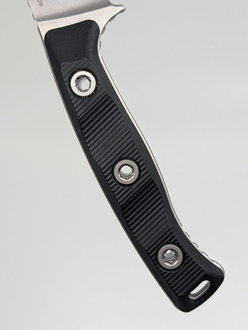 Microtech Akris G-10 Fixed Blade w/ Dark Chocolate Leather Sheath