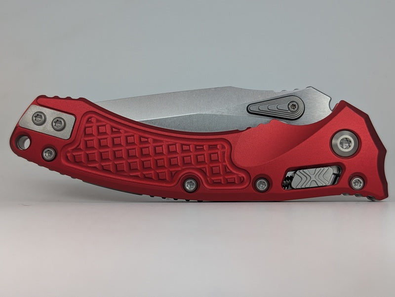Microtech Amphibian Mini RAM-LOK S/E Red Frag Stonewash Folding Knife