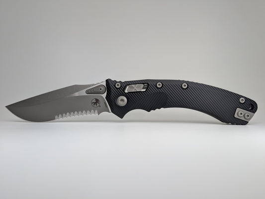*Consignment* Microtech Amphibian RAM-LOK Apocalyptic Partial Serrated Folding Knife