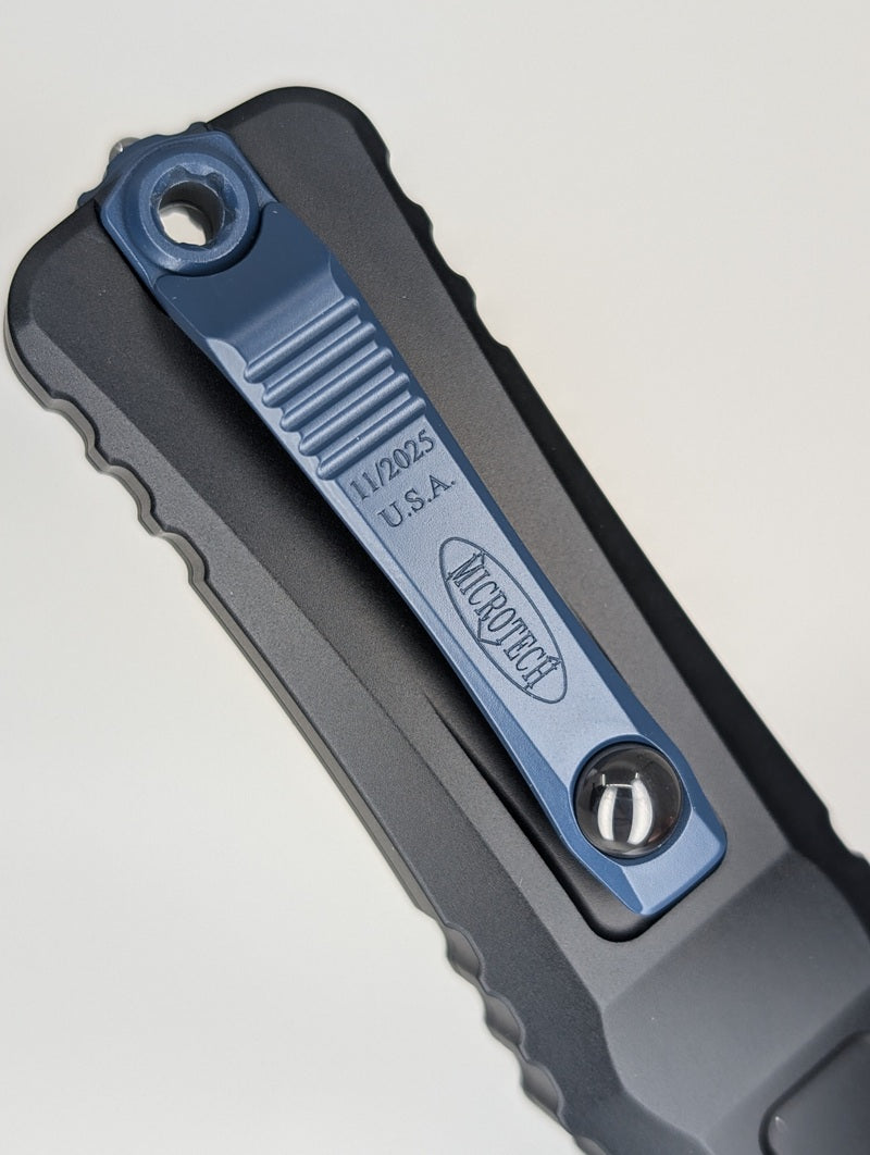 Microtech Combat Troodon Gen III S/E Black w/ Navy Blue Accents/Blade Out the Front Knife