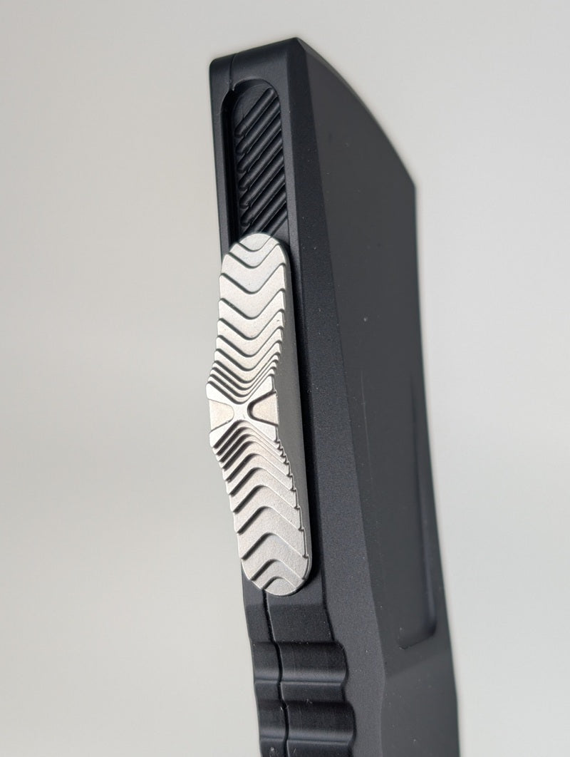 Microtech Combat Troodon Gen III Hellhound Signature Series Stonewash Out the Front Knife